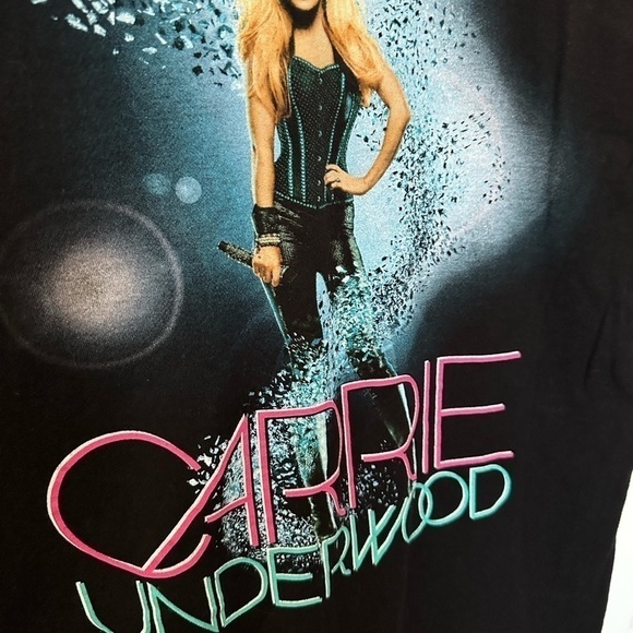 Carrie Underwood Concert Tour Shirt Short Sleeve Black Blown Away Band Tee 2013 - Picture 6 of 10